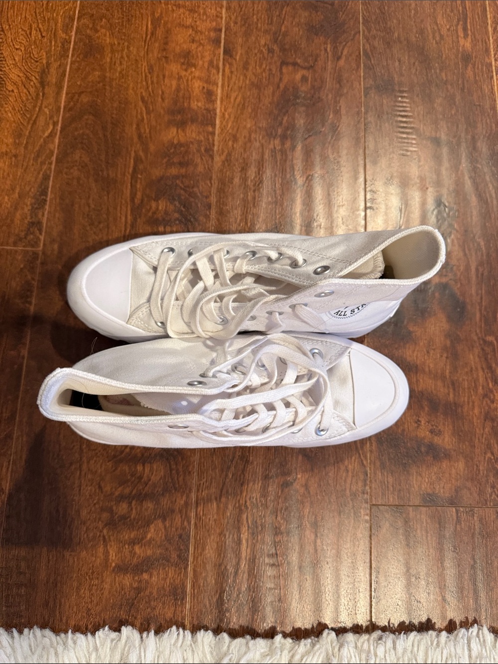 Converse White High-Top Canvas Sneakers for Women